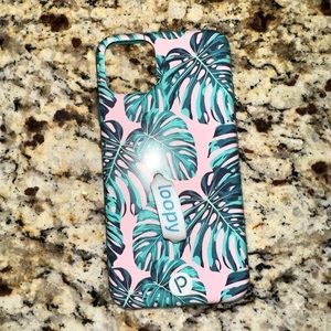 Loopy Case iPhone 11 Pro Max Pink Monstera